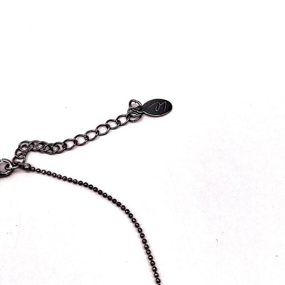 Liz Claiborne Y-Drop Lariat Crystal Ball Beaded Chain Necklace Elegant Formal - Picture 3 of 3